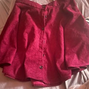 Corduroy burgundy skirt
